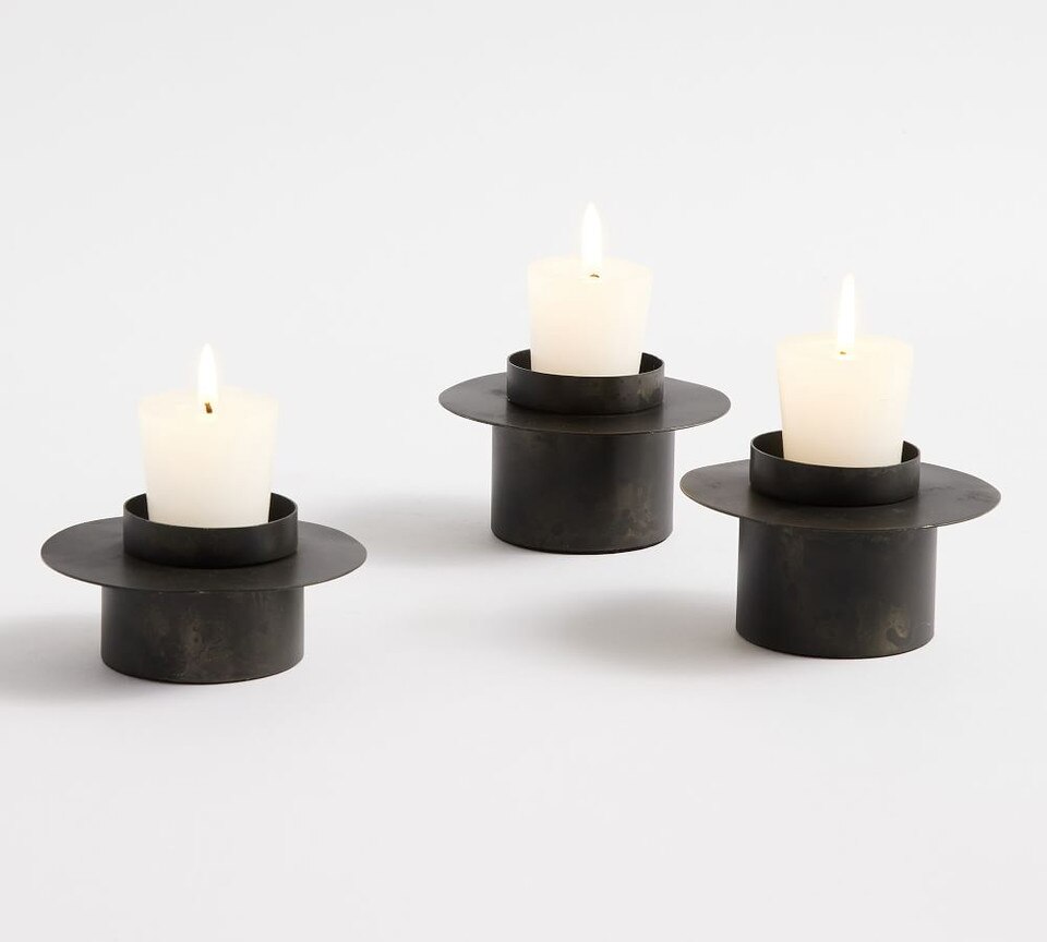 Asher Metal Votive Holders Set of 3 Pottery Barn Australia